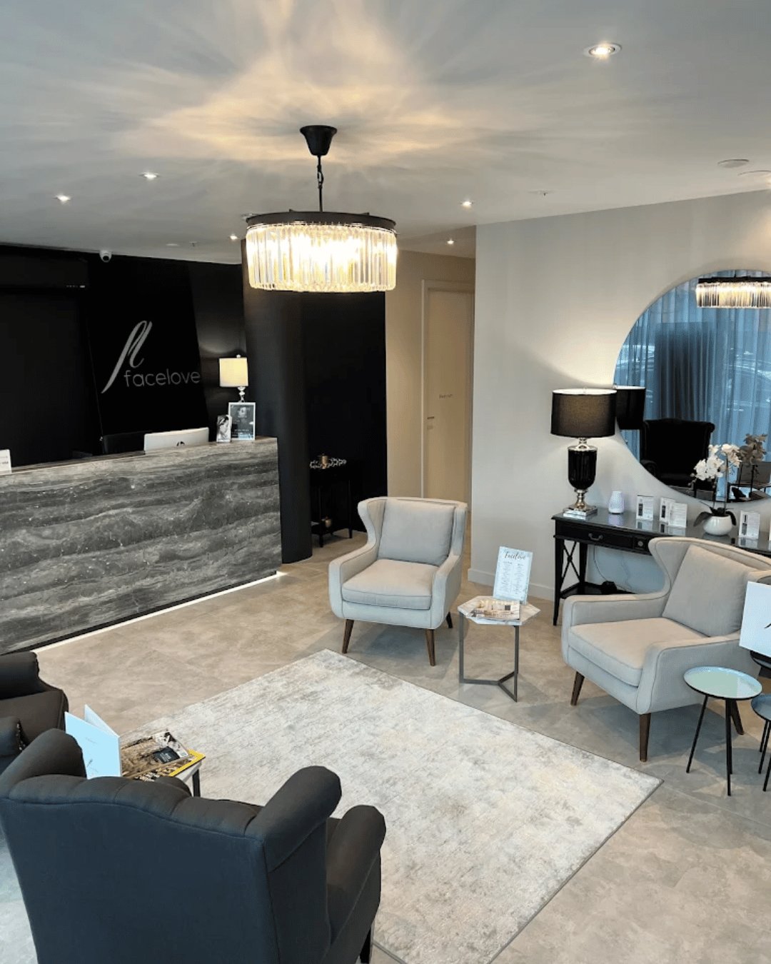 FaceLove clinic interior. Clean, calm, expert